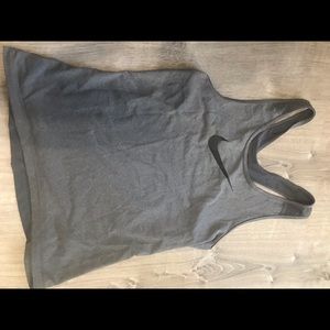 Nike pro grey top